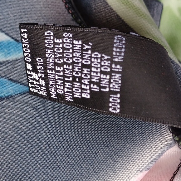 AGB Tropical Print Sheath Dress- Sz. 8 - Picture 3 of 9